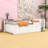 Wood Daybed with Pull-Out Trundle and Desk and Storage-730644263-730644261