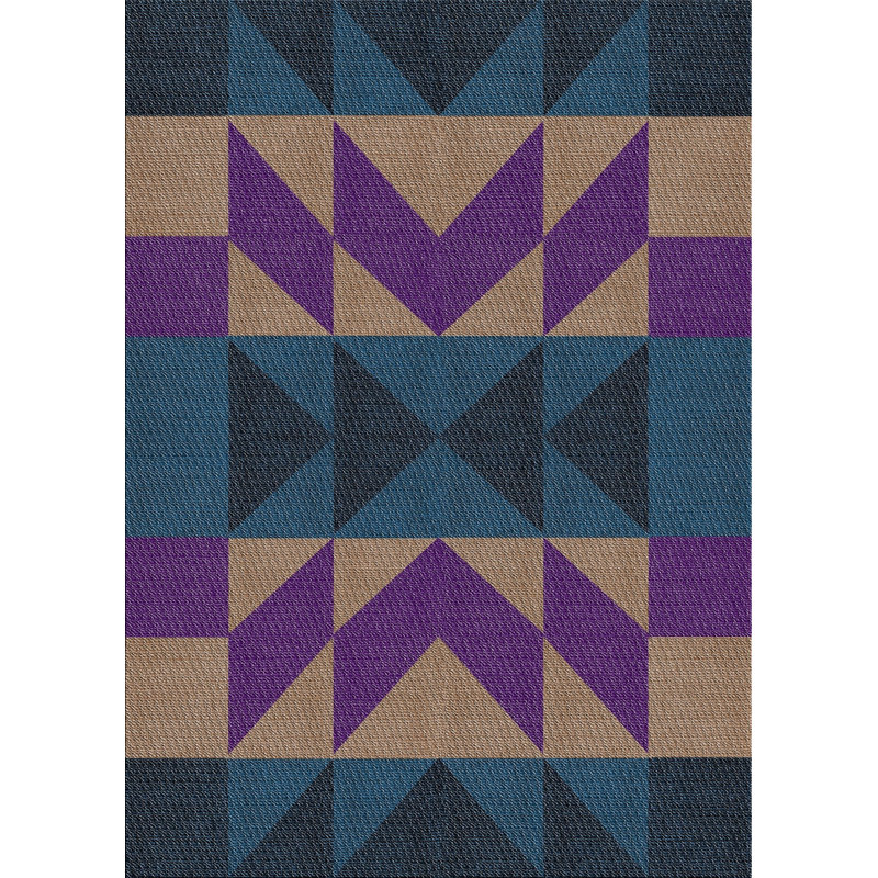 Rethman Geometric Indoor Rug, Rectangle 8' x 10'