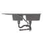 Garden Sanctuary 116mm W Double Bowl Quartz Resin Composite；201 Stainless Steel Undermount Kitchen Sink with 1 Faucet Hole