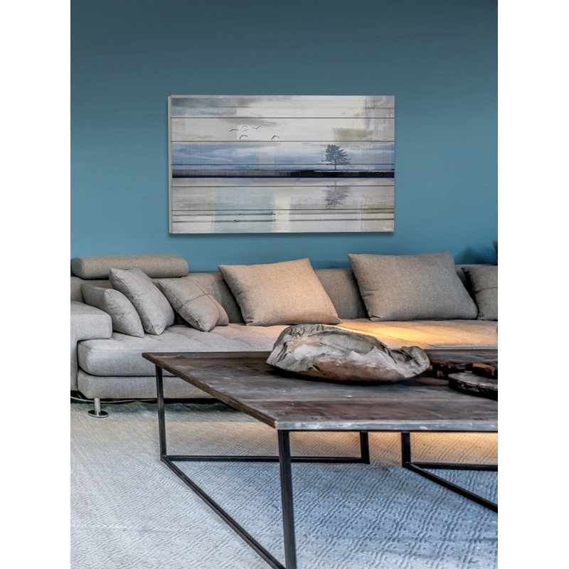" Shimmering Reflection " by Parvez Taj, 30" H x 45" W x 1.5" D