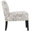Chaise d'appoint rembourrée moderne Akori