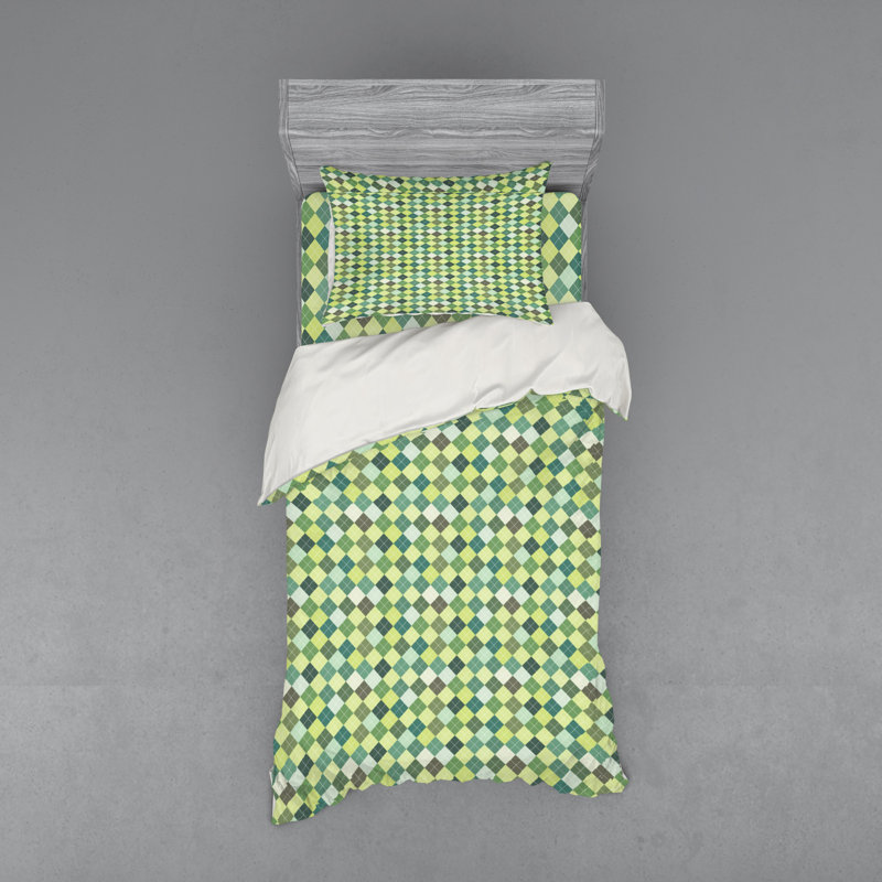 Ensemble de housse de couette écossais, Housse de couette simple + 6 pièces supplémentai