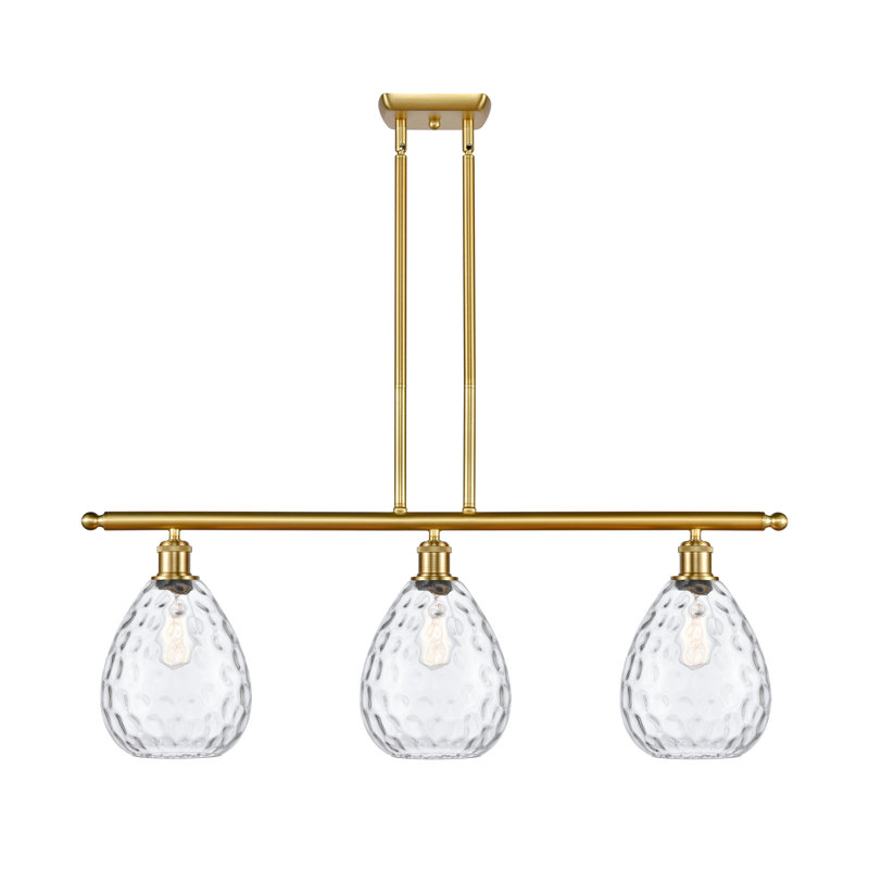 Jaron 3 - Light Kitchen Island Pendant, No Bulb Included, Satin Gold