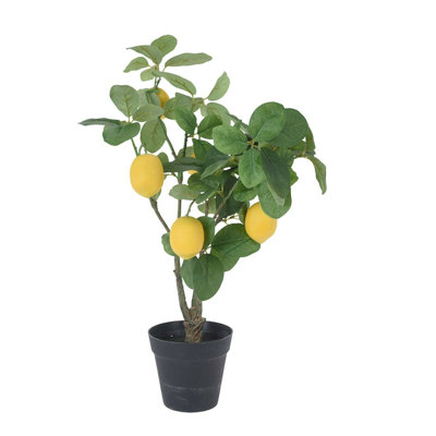 60cm Faux Lemon Tree in Pot