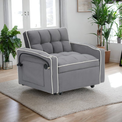 Chaise d'appoint rembourrée Cynthie