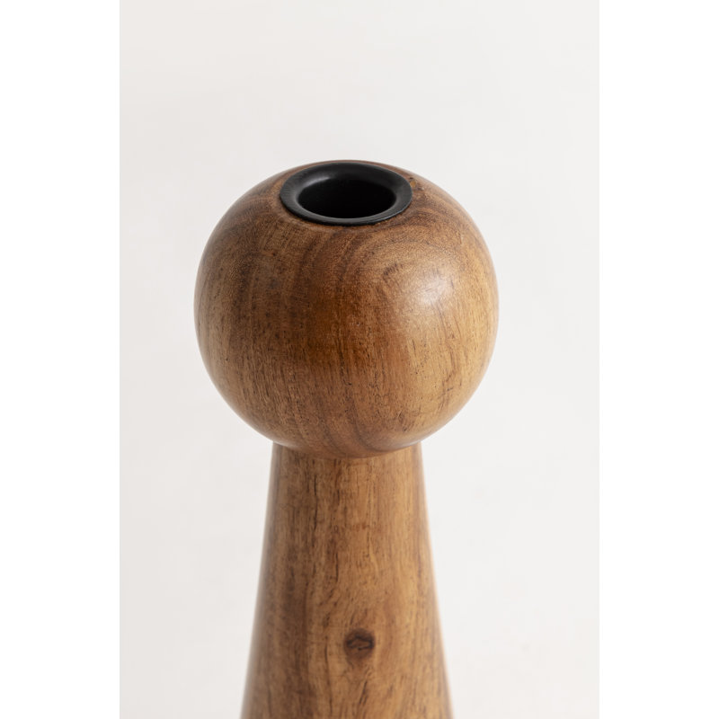 Porte-bougie en bois