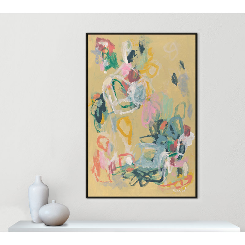 Living In Colours Print by Marisol Evora, 41.5'' W x 61.5'' H, Espresso Floater