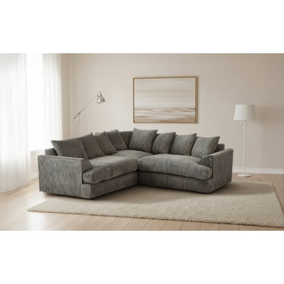 Brogyn 5 Seater Corduroy Corner Sofa 