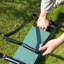 Tabouret de jardin pliable rembourré avec siège et genoux rembourrés