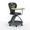  Chaise de bureau mobile avec tablette rotative à 360 ° et casier de rangement
