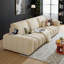 114" Cat-Scratch Resistant 3-Seater Sofa with Asymmetrical Armrest Design and Solid Wood Frame, Pet-Friendly for Modern Living Rooms
