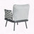 Steel Club Chair Set Water Repellent Cushion
