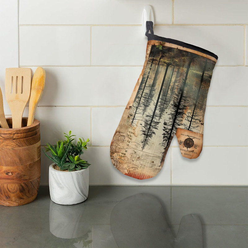 Forest Magic Oven Mitt Cotton Twill