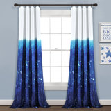 Polyester Semi Sheer Curtain Pair