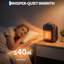 Chauffage d'appoint en céramique 1500 W – Chauffage d'intérieur portatif avec 2 niveaux de chauffage, protection contre la surchauffe et arrêt automatique en cas de basculement, idéal pour la chambre, le bureau ou la résidence étudiante.
