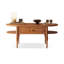 Table basse ovale en bois manufacturé de 47,24 po