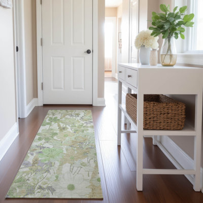 Premium Machine Washable Elize AMF1506 Floral Rug