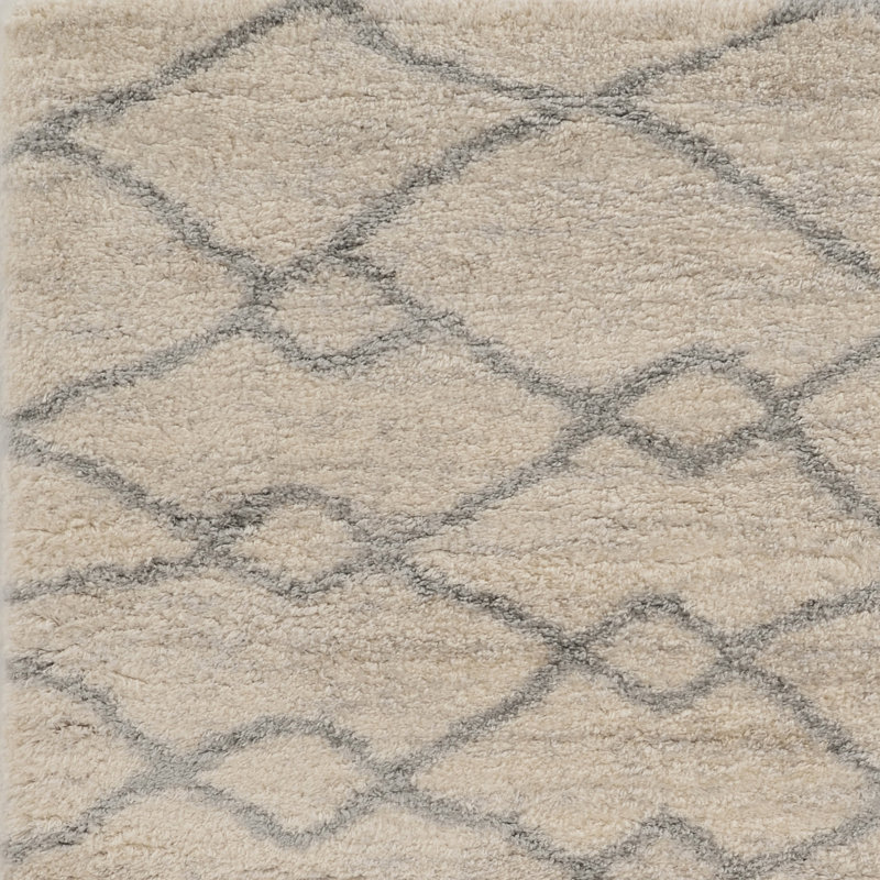 Tapis beige à motif géométrique Alivia, Rectangle 3 pi 9 po x 5 pi 11 po