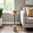 Belliso Large Rounded Marble Table, Brown