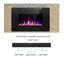 Braegger Recessed & Wall Mounted Electric Fireplace, Remote Control w/ Timer, Adjustable Flame Colour & Speed-616238213