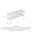 Banc à chaussures scandinave en bois massif tissé à corde-1224953946