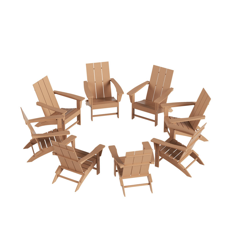 Joubert Foldable Outdoor Adirondack Set, Teak