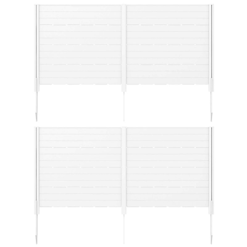 Cloison d'intimité pour l'extérieur 2 pièces Costway, Blanc