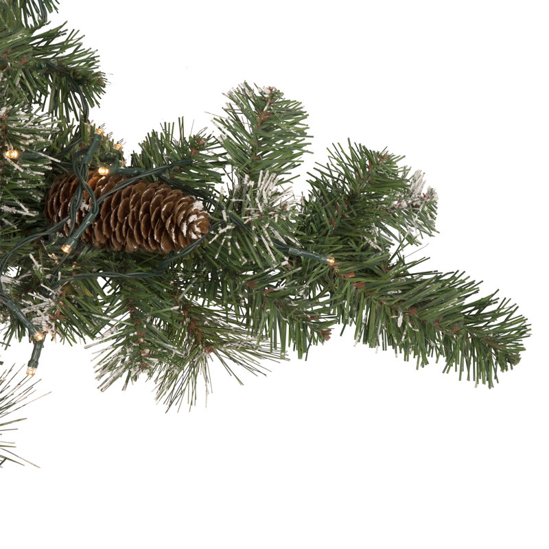 Couronne de Noël flocon de neige artificiel 32 po