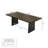 83.9'' W Solid Oak Executive Computer Desk