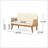 Exquisite Outdoor Chat Set Comprising Love Seat, Coffee Table And Club Chairs