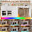 Kitchen Island With Storage, Breakfast Bar Counter - Stationary Table Coffee Bar