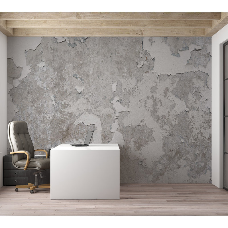 Papier peint Surface Texture - vieux mur pelable, L 110 po x l 157 po