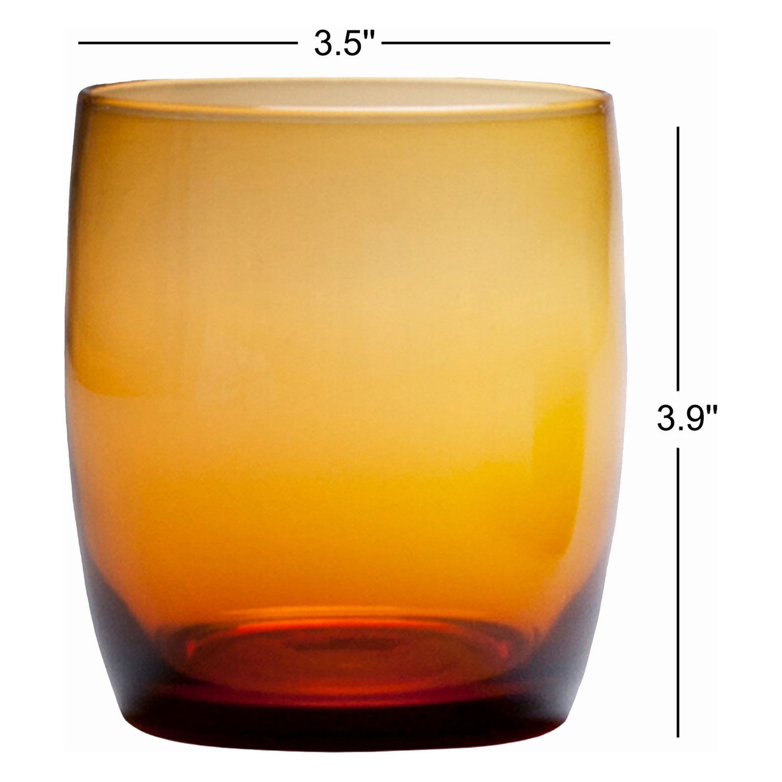 Gala Drinking Glass, Amber