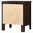 Garrett Cappuccino 2-Drawer Rectangular Nightstand-1789451355