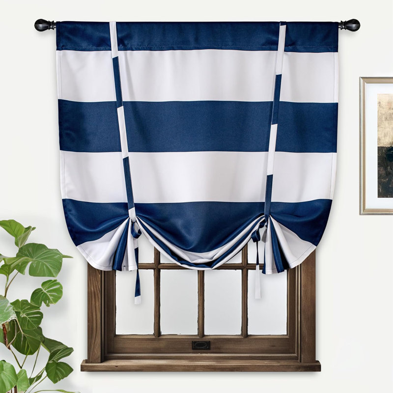 Eastcote Room Darkening Curtain Single Panel, Navy, 45'' W x 63'' L