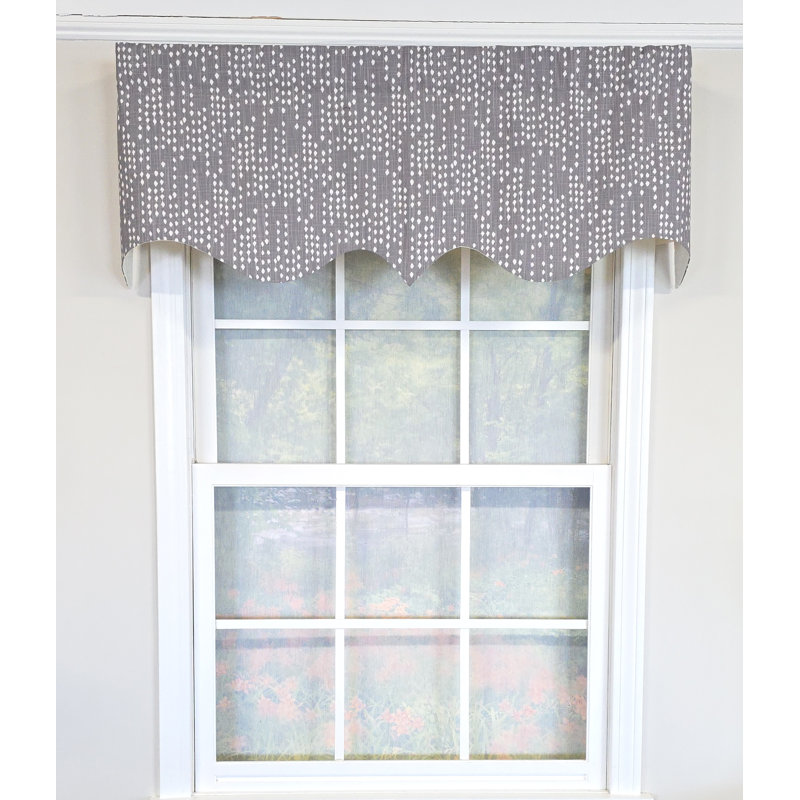 RLF Home Rainfall Regal valance, Gray