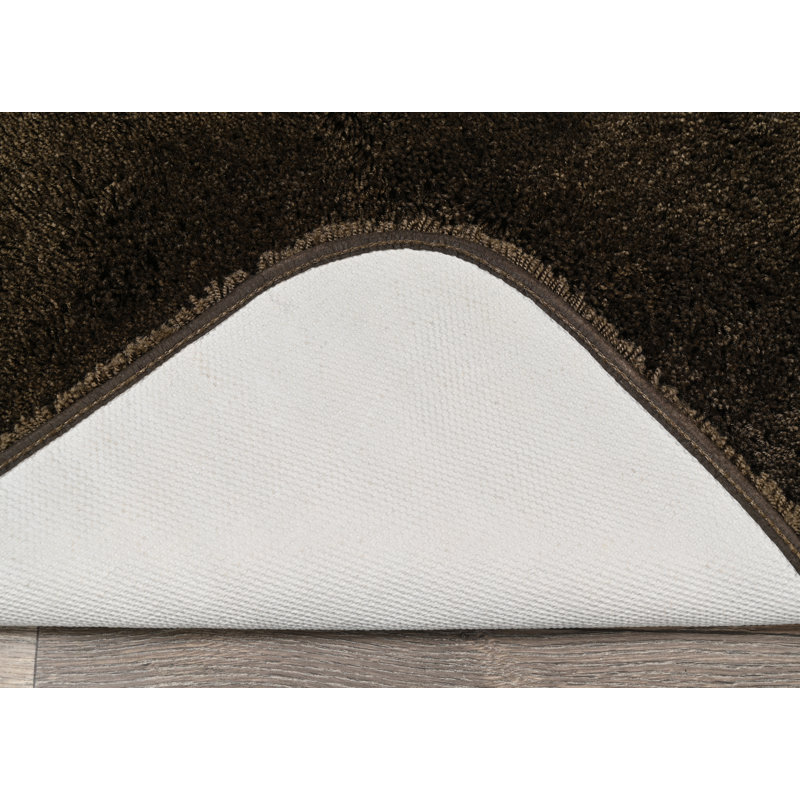 Mccluney 5 Piece Ultra Soft Bath Rug / Mat Set with a Non-Slip Backing, Chocolate