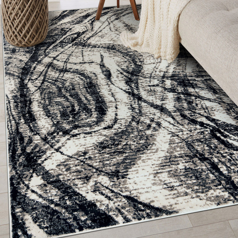 Tapis abstrait délavé, Rectangle 4pi x 6 pi