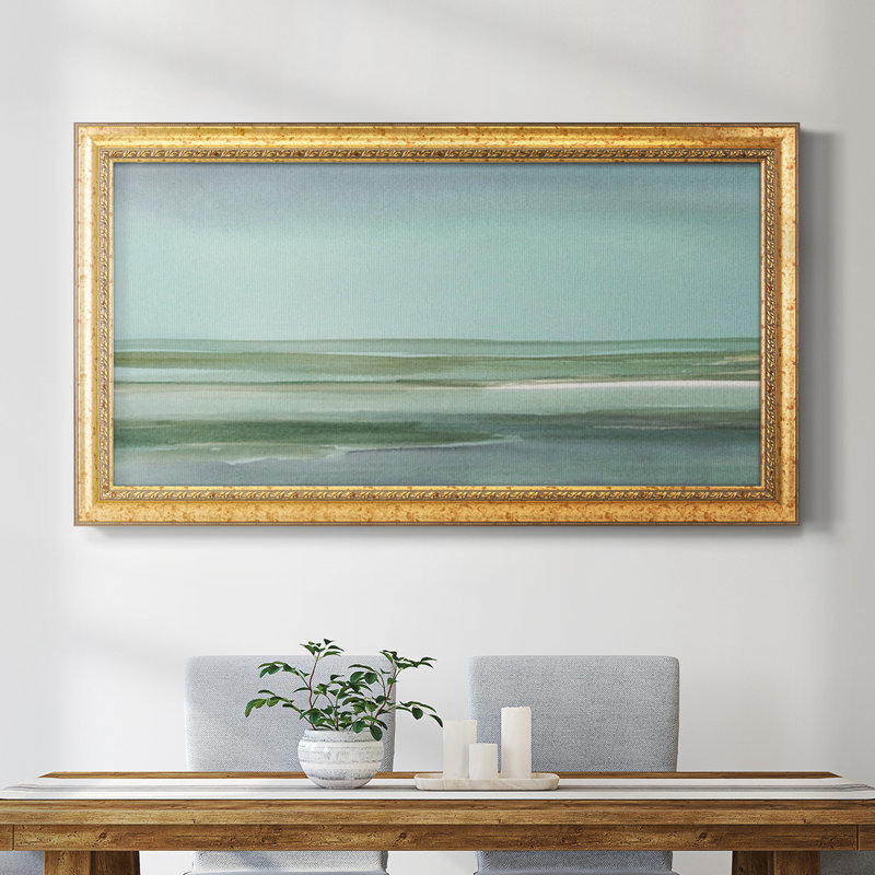 Aqua Reflections I - Reproduction de photo sur toile simple, H 25 po x l 45 po x P 1,5 po