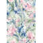 Papier peint floral abstrait pelez et collez rose