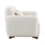 Fauteuil d'appoint beige Darius avec 1 coussin décoratif (fauteuil d'appoint) Darius