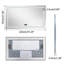 Rectangle Bluetooth Led Mirror-1676279262