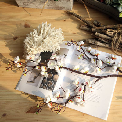 Cloth/ABS Plum Blossom Arrangement