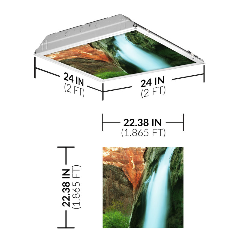 Couvre-lumière décoratif cascade flexible