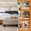 Repose-pieds rembourré en flanelle avec repose-pieds Athiste-1662927494