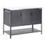 3 Piece Outdoor Kitchen Set with Sink MAENZA Metal Black