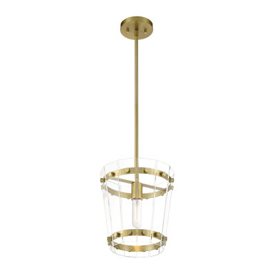 Luminaire suspendu cylindrique à 1 lumière Brylea