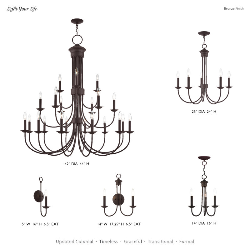 Arunvir 21 - Light Dimmable Chandelier, Bronze