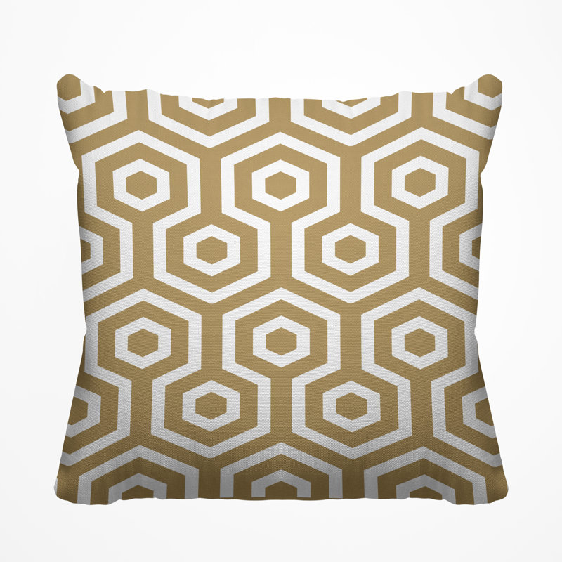 Housse et insert de coussin décoratif extérieur Hilton, H 17 po x l 17 po, Brun clair