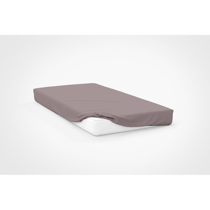 Sateen Fitted Sheet, Single (3'), Thyme